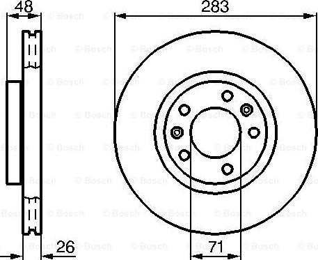 BOSCH 0 986 478 732 - Bremžu diski autospares.lv