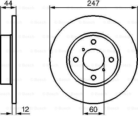 BOSCH 0 986 479 B45 - Bremžu diski www.autospares.lv