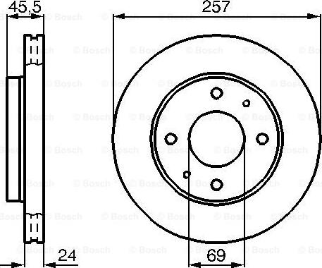 BOSCH 0 986 478 774 - Bremžu diski www.autospares.lv