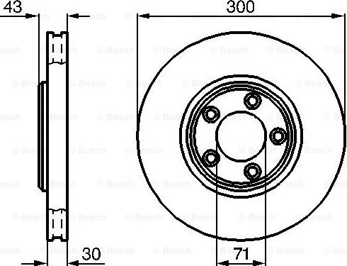 BOSCH 0 986 478 778 - Bremžu diski www.autospares.lv