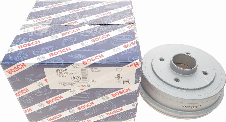 BOSCH 0 986 477 061 - Bremžu trumulis www.autospares.lv