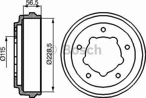 BOSCH 0 986 477 028 - Bremžu trumulis www.autospares.lv