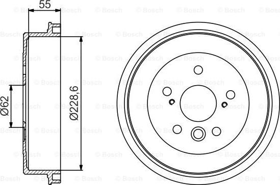 BOSCH 0 986 477 168 - Bremžu trumulis www.autospares.lv