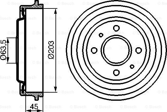 BOSCH 0 986 477 115 - Bremžu trumulis www.autospares.lv