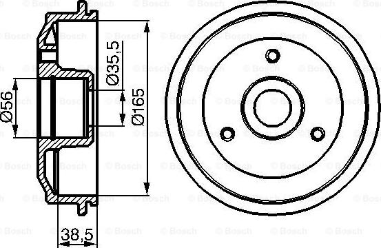 BOSCH 0 986 477 118 - Тормозной барабан www.autospares.lv