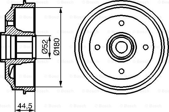 BOSCH 0 986 477 113 - Bremžu trumulis www.autospares.lv