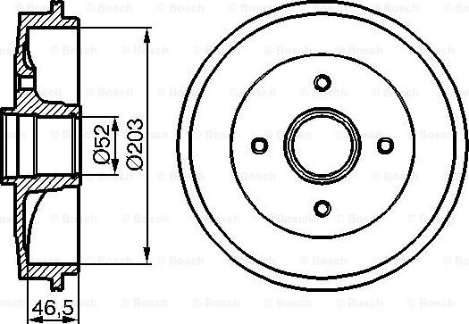 BOSCH 0 986 477 124 - Bremžu trumulis www.autospares.lv