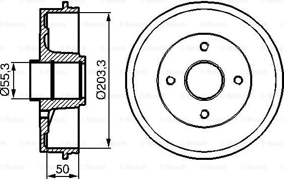 BOSCH 0 986 477 121 - Bremžu trumulis www.autospares.lv