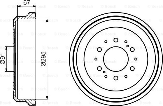 BOSCH 0 986 477 241 - Bremžu trumulis www.autospares.lv