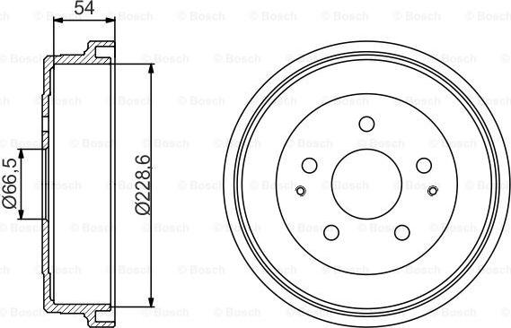 BOSCH 0 986 477 230 - Bremžu trumulis www.autospares.lv