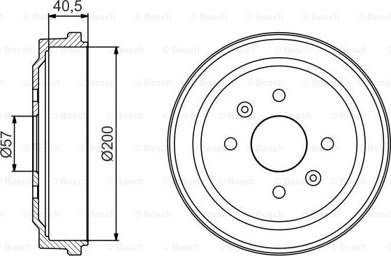 BOSCH 0 986 477 225 - Тормозной барабан www.autospares.lv