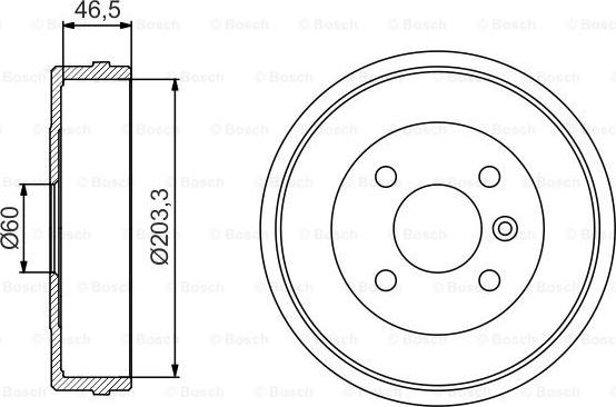 BOSCH 0 986 477 221 - Bremžu trumulis www.autospares.lv