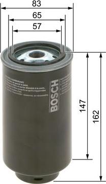 BOSCH 0 986 4B2 032 - Degvielas filtrs www.autospares.lv