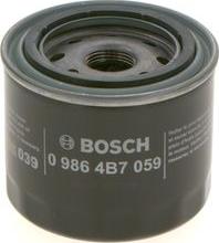 BOSCH 0 986 4B7 059 - Oil Filter www.autospares.lv