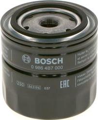 BOSCH 0 986 4B7 000 - Eļļas filtrs autospares.lv