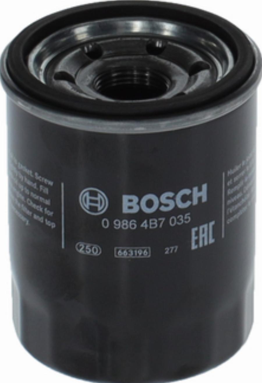 BOSCH 0 986 4B7 035 - Eļļas filtrs www.autospares.lv