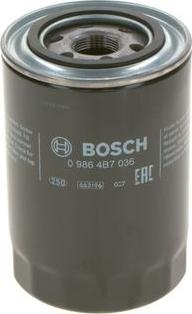 BOSCH 0 986 4B7 036 - Eļļas filtrs autospares.lv