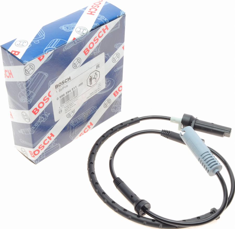 BOSCH 0 986 594 511 - Devējs, Riteņu griešanās ātrums www.autospares.lv