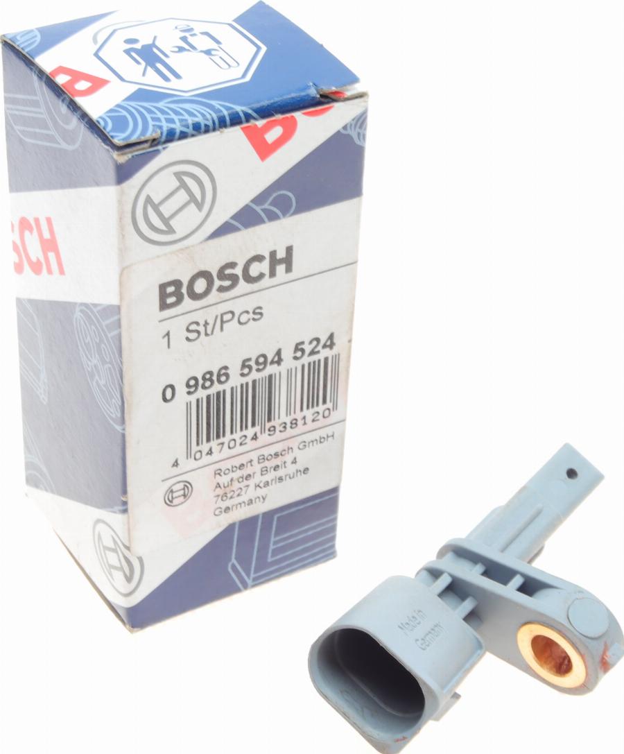 BOSCH 0 986 594 524 - Devējs, Riteņu griešanās ātrums www.autospares.lv