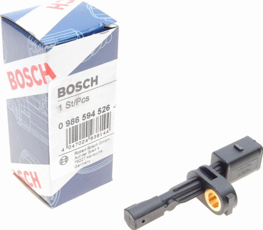 BOSCH 0 986 594 526 - Devējs, Riteņu griešanās ātrums www.autospares.lv