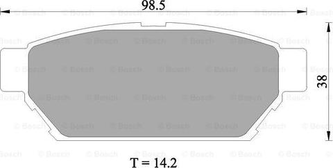 BOSCH 0 986 505 945 - Brake Pad Set, disc brake www.autospares.lv