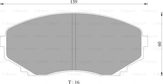 BOSCH 0 986 505 941 - Brake Pad Set, disc brake www.autospares.lv