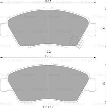 BOSCH 0 986 505 948 - Brake Pad Set, disc brake www.autospares.lv