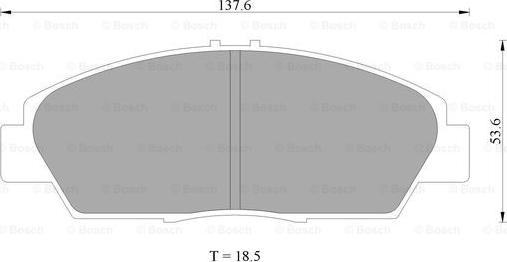 BOSCH 0 986 505 960 - Brake Pad Set, disc brake www.autospares.lv