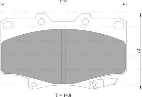 BOSCH 0 986 505 904 - Bremžu uzliku kompl., Disku bremzes www.autospares.lv