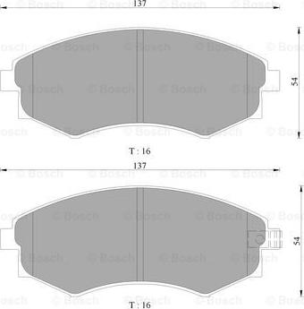 BOSCH 0 986 505 902 - Тормозные колодки, дисковые, комплект www.autospares.lv