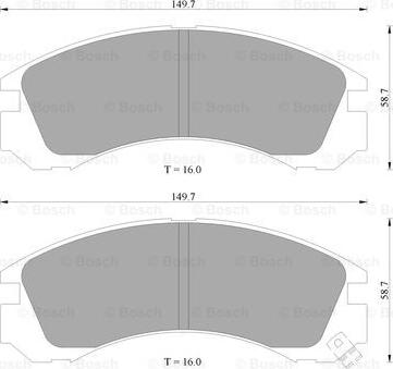 BOSCH 0 986 505 910 - Brake Pad Set, disc brake www.autospares.lv