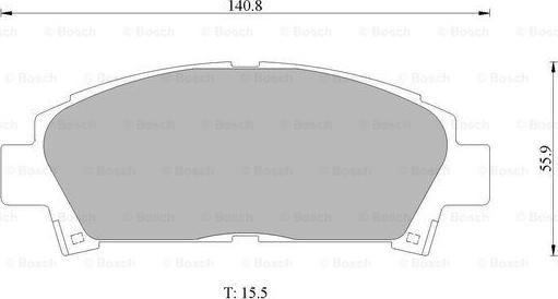 BOSCH 0 986 505 937 - Тормозные колодки, дисковые, комплект www.autospares.lv