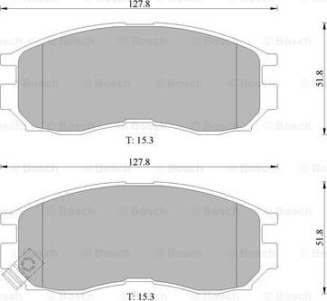 BOSCH 0 986 505 929 - Brake Pad Set, disc brake www.autospares.lv