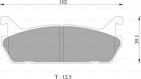 BOSCH 0 986 505 928 - Bremžu uzliku kompl., Disku bremzes www.autospares.lv