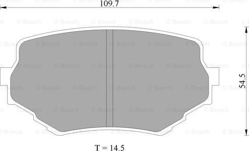 BOSCH 0 986 505 978 - Тормозные колодки, дисковые, комплект www.autospares.lv