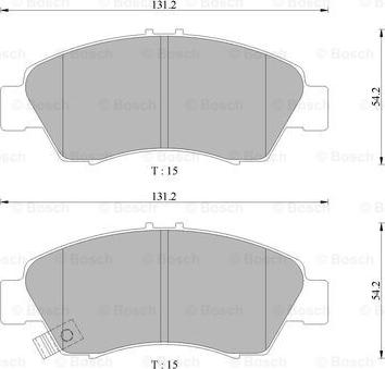 BOSCH 0 986 505 406 - Тормозные колодки, дисковые, комплект www.autospares.lv