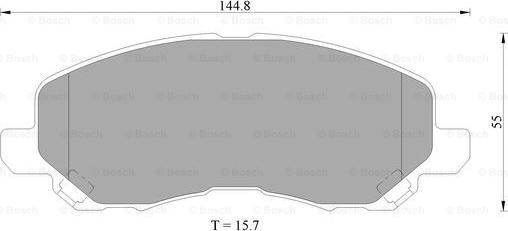 BOSCH 0 986 505 408 - Тормозные колодки, дисковые, комплект www.autospares.lv