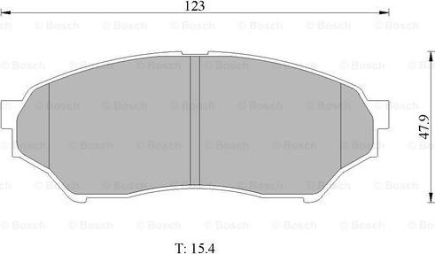 BOSCH 0 986 505 669 - Тормозные колодки, дисковые, комплект www.autospares.lv