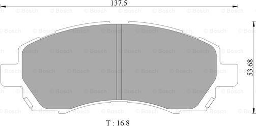 BOSCH 0 986 505 662 - Brake Pad Set, disc brake www.autospares.lv