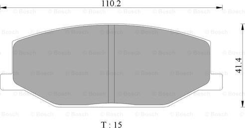 BOSCH 0 986 505 345 - Brake Pad Set, disc brake www.autospares.lv