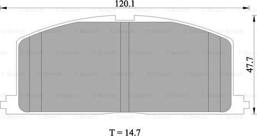 BOSCH 0 986 505 339 - Brake Pad Set, disc brake www.autospares.lv