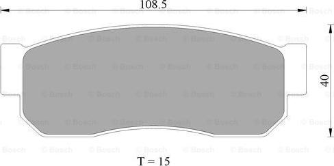 BOSCH 0 986 505 334 - Brake Pad Set, disc brake www.autospares.lv