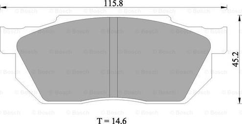 BOSCH 0 986 505 337 - Тормозные колодки, дисковые, комплект www.autospares.lv