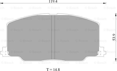 BOSCH 0 986 505 376 - Brake Pad Set, disc brake www.autospares.lv