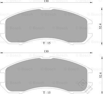 BOSCH 0 986 505 378 - Brake Pad Set, disc brake www.autospares.lv