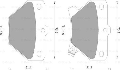 BOSCH 0 986 505 226 - Bremžu uzliku kompl., Disku bremzes autospares.lv