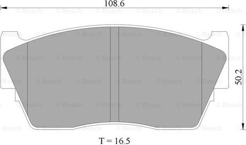 BOSCH 0 986 505 740 - Brake Pad Set, disc brake www.autospares.lv