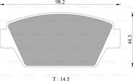 BOSCH 0 986 505 741 - Brake Pad Set, disc brake www.autospares.lv