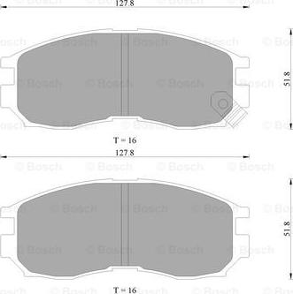 BOSCH 0 986 505 743 - Brake Pad Set, disc brake www.autospares.lv