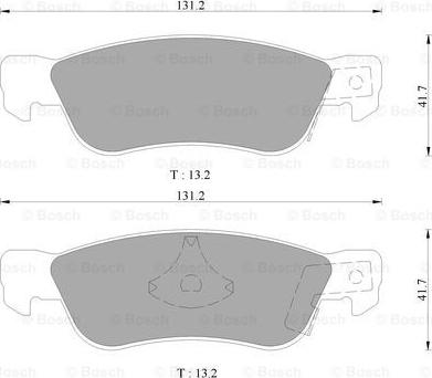 BOSCH 0 986 505 701 - Bremžu uzliku kompl., Disku bremzes autospares.lv